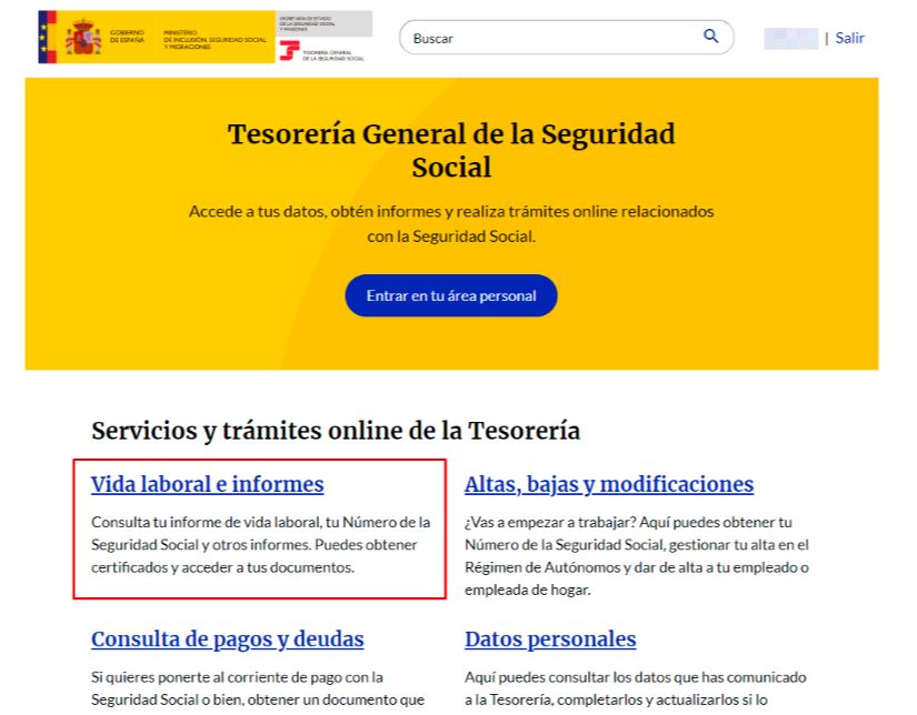 descarga vida laboral con certificado digital