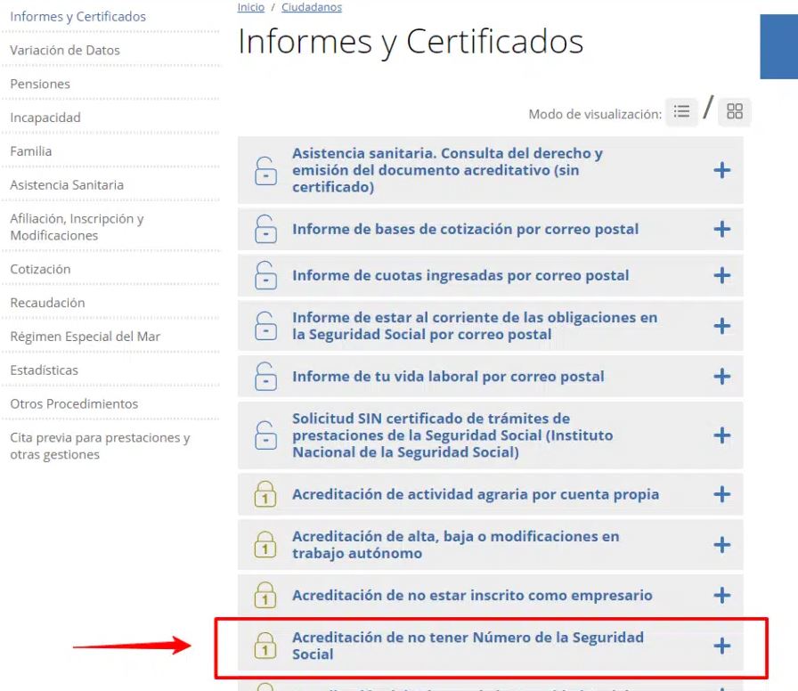 como obtener informe de vida laboral negativa