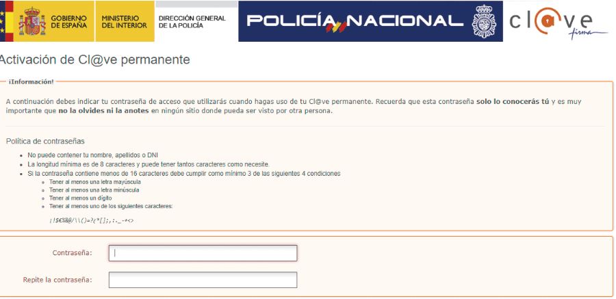 definir clave permanente 