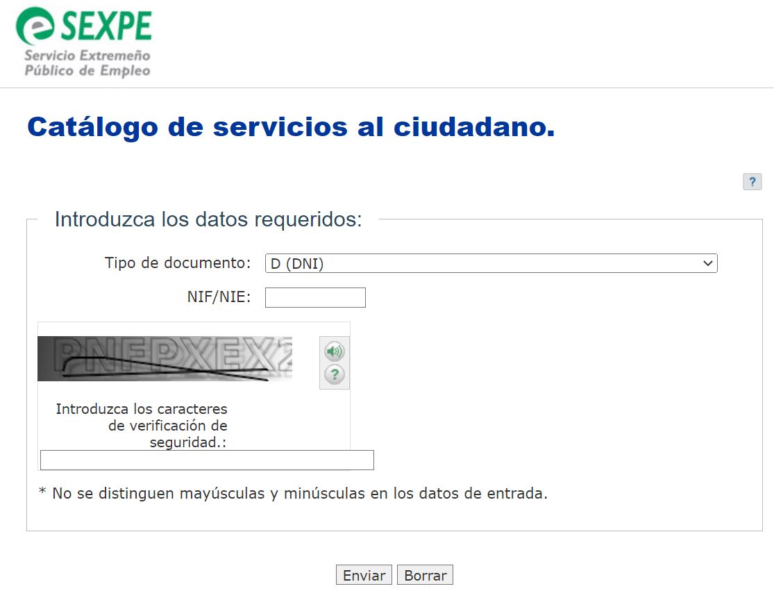  sexpe demanda empleo  