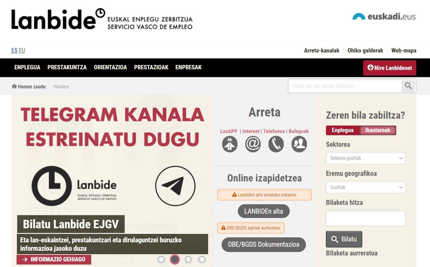  cita previa para renovar la demanda de empleo en pais vasco 